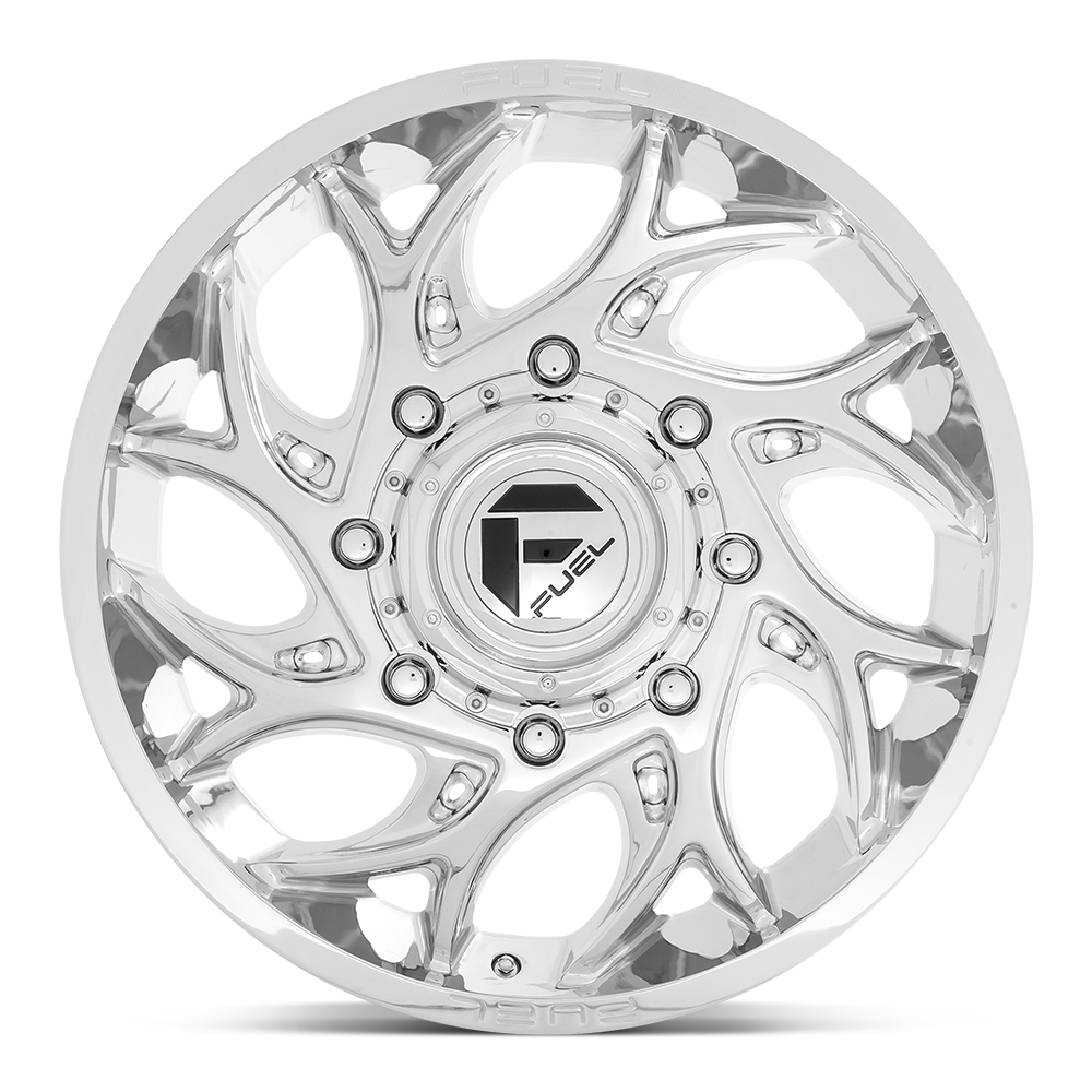 Fuel 1PC D740 RUNNER 20X8.25 105 8X210/8X210 Chrome