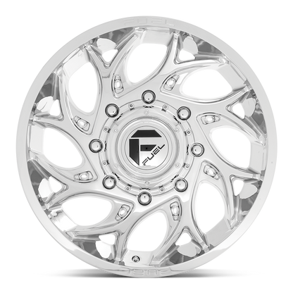 Fuel 1PC D740 RUNNER 20X8.25 105 8X210/8X210 Chrome