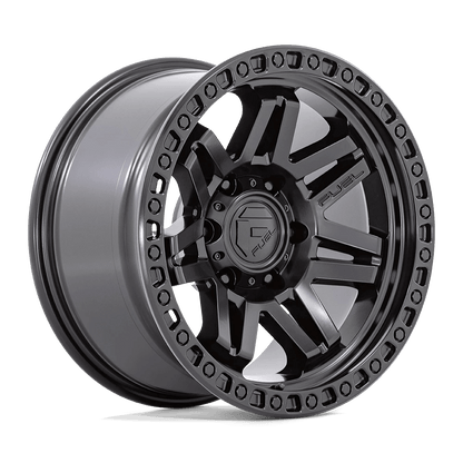 FUEL 1PC D810 SYNDICATE 17X9 1 6X139.7 BLACKOUT C-BORE 106.1
