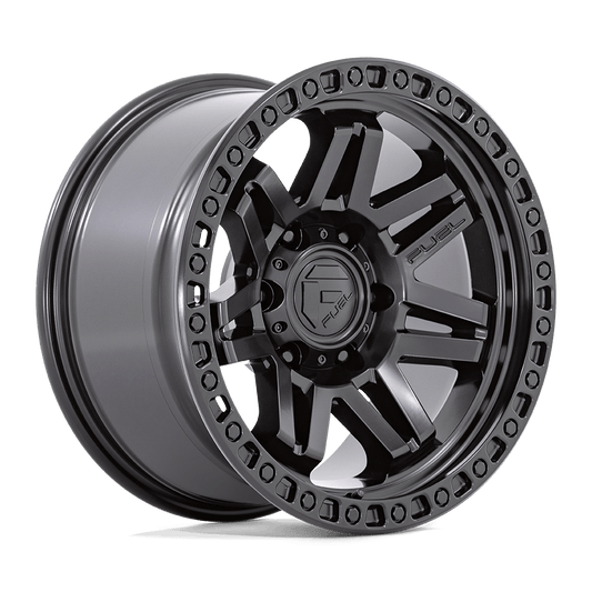 FUEL 1PC D810 SYNDICATE 17X9 1 6X139.7 BLACKOUT C-BORE 106.1