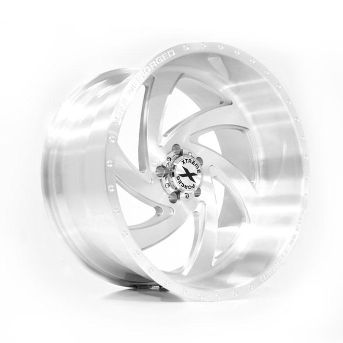 Xtreme Forged 001 22x12 6x139.7 (6x5.5) Silver Brush