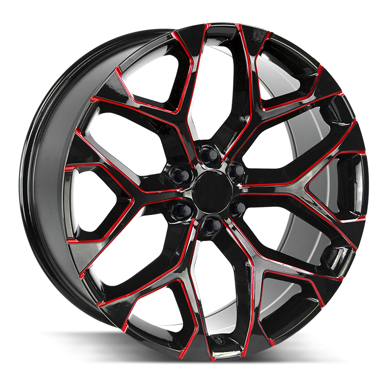 Strada Replica SnowFlake 24x10 +31 6x139.7 | 35x12.50R24 Kenda KR601 GMC LIFTED