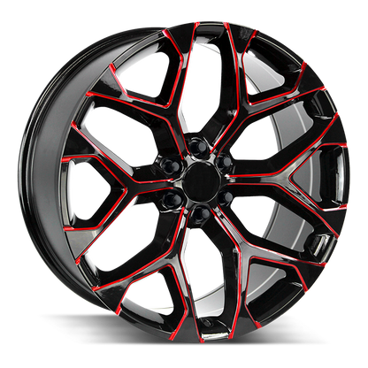Strada Replica SnowFlake 24x10 +31 6x139.7 | 35x12.50R24 Kenda KR601 TOYOTA LIFTED