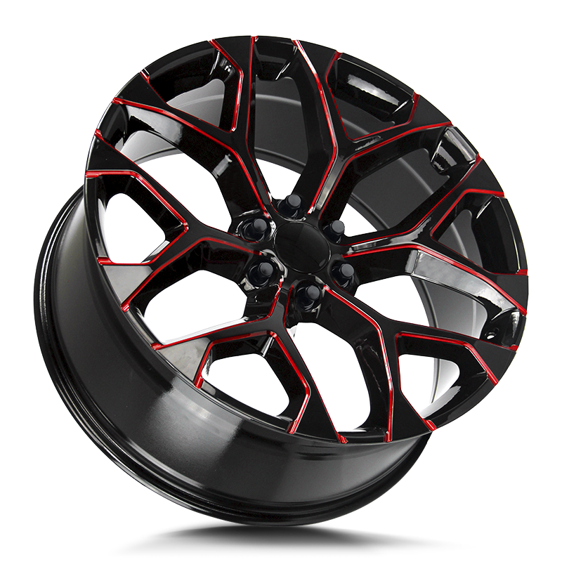 Strada Replica SnowFlake 24x10 +31 6x139.7 | 33x12.50R24 Kenda KR601 TOYOTA LEVELED
