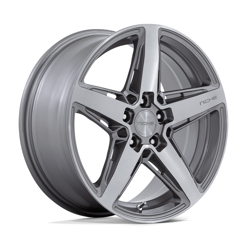 NICHE 1PC M270 TERAMO 18X8 42 5X112 ANTHRACITE BRUSHED FACE TINT CLEAR