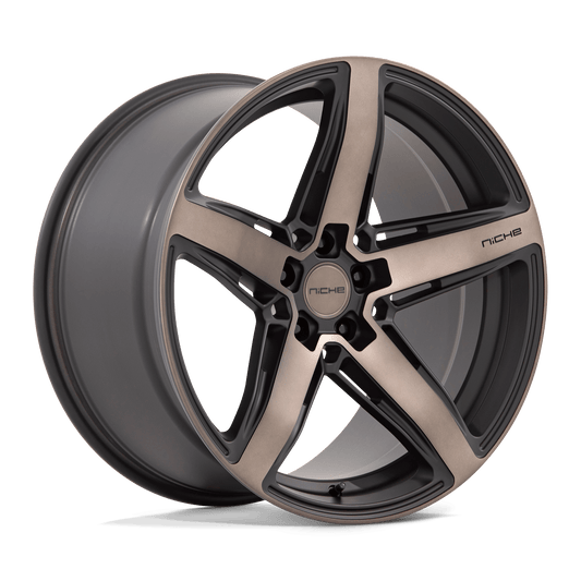NICHE 1PC M271 TERAMO 20X10.5 20 5X112 MATTE BLACK WITH DOUBLE DARK TINT FACE