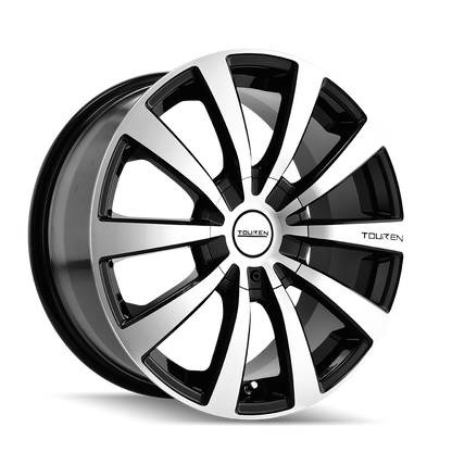 TOUREN TR3 3130 16X7 42MM 4-100/4-114.3 67.1MM BLACK/MACHINED FACE/MACHINED LIP
