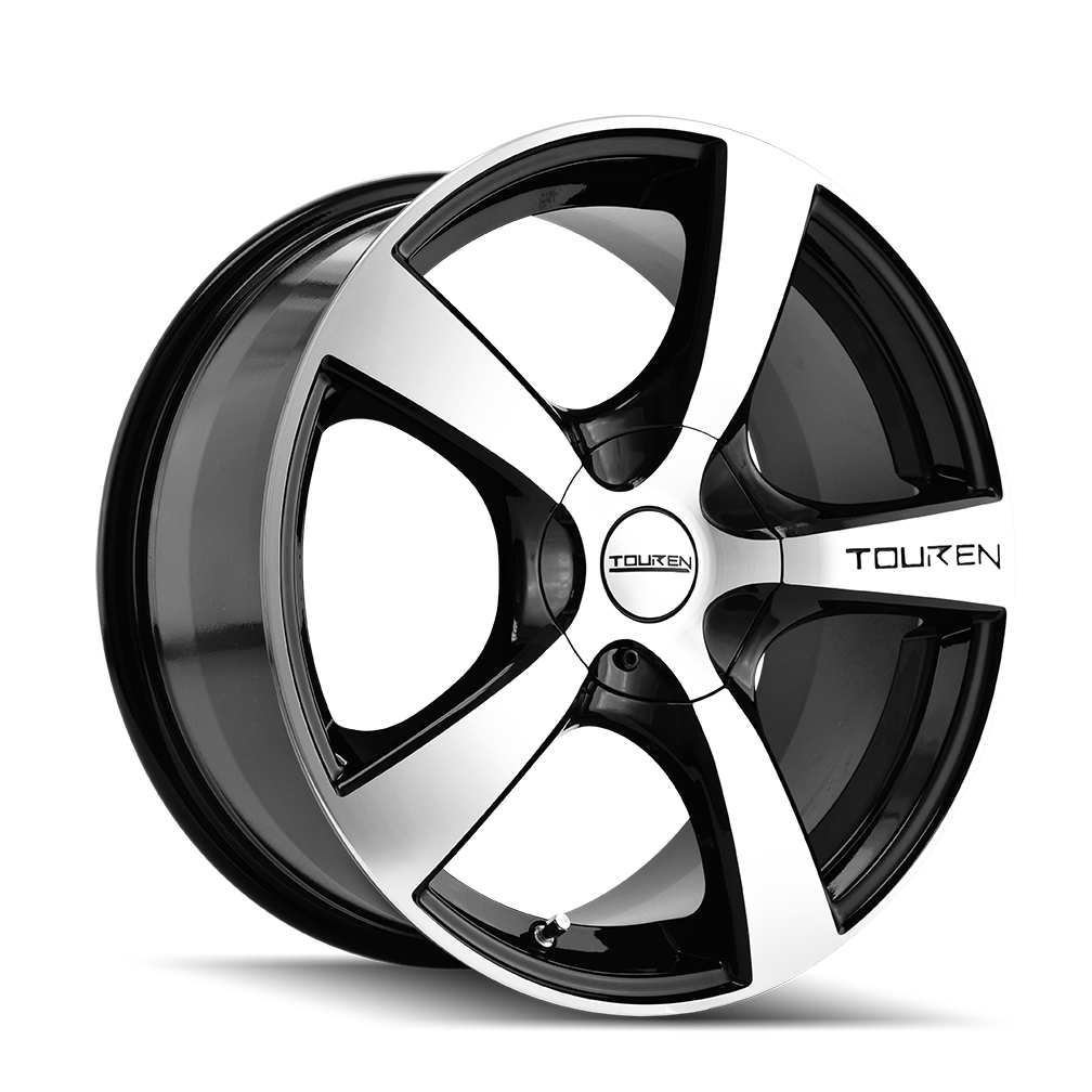 TOUREN TR9 3190 18X8 40MM 5x108/6x120 72.62MM BLACK/MACHINED FACE/MACHINED LIP