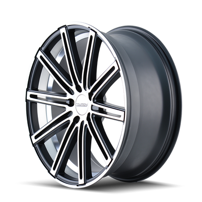 TOUREN TR40 3240 22X8.5 35MM 5-112 66.56MM MATTE BLACK/MACHINED FACE/MACHINED UNDERCUT
