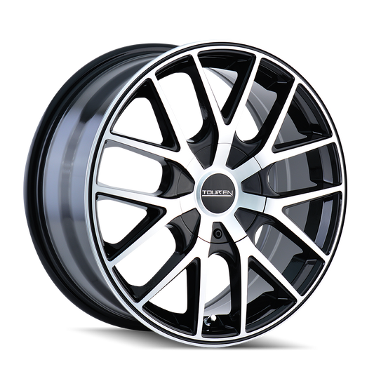 TOUREN TR60 3260 17X7.5 42MM 5x105/5x114.3 72.62MM BLACK/MACHINED FACE/BLACK RING