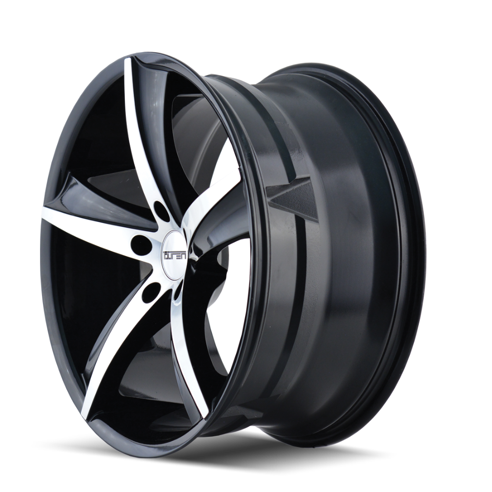 TOUREN TR72 3272 20X8.5 35MM 5-114.3 72.62MM GLOSS BLACK/MACHINED FACE