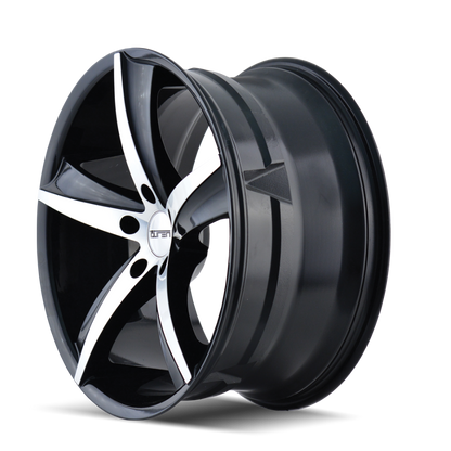 TOUREN TR72 3272 20X10 40MM 5x114.3 72.62MM GLOSS BLACK/MACHINED FACE