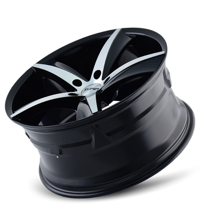 TOUREN TR72 3272 20X10 40MM 5x114.3 72.62MM GLOSS BLACK/MACHINED FACE