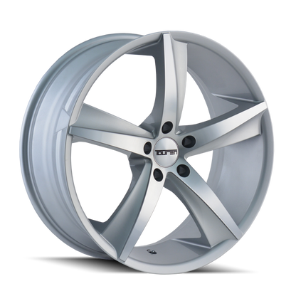 TOUREN TR72 3272 17X7.5 40MM 5-120 72.62MM GLOSS SILVER/MACHINED FACE