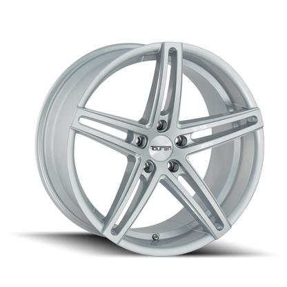 TOUREN TR73 3273 18X8 35MM 5-112 66.56MM GLOSS SILVER/MILLED SPOKES