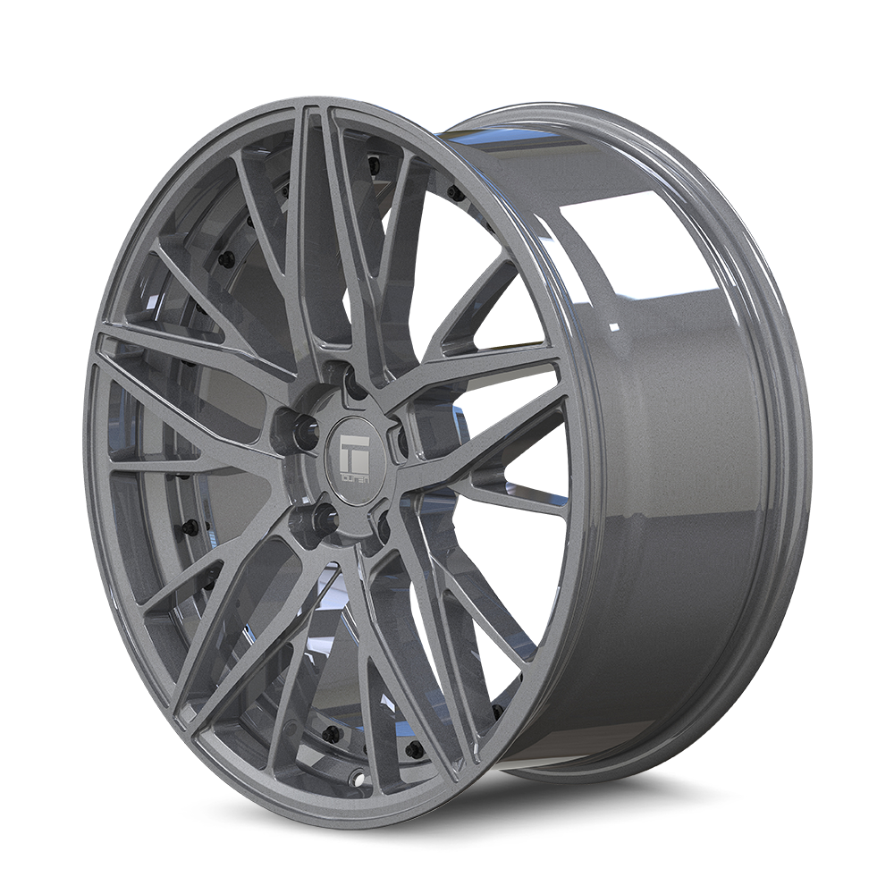 TOUREN TR93 3293 18X8 35MM 5-112 66.56MM GLOSS GRAPHITE/BLACK RIVET