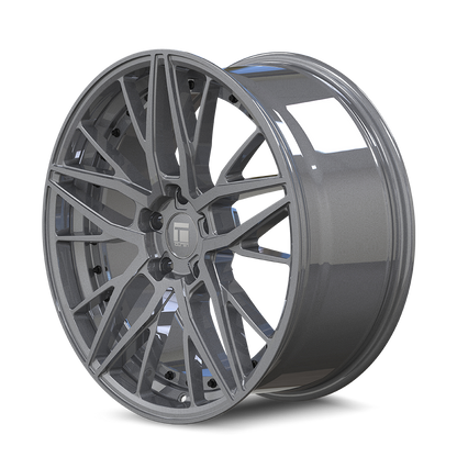 TOUREN TR93 3293 18X8 35MM 5-112 66.56MM GLOSS GRAPHITE/BLACK RIVET
