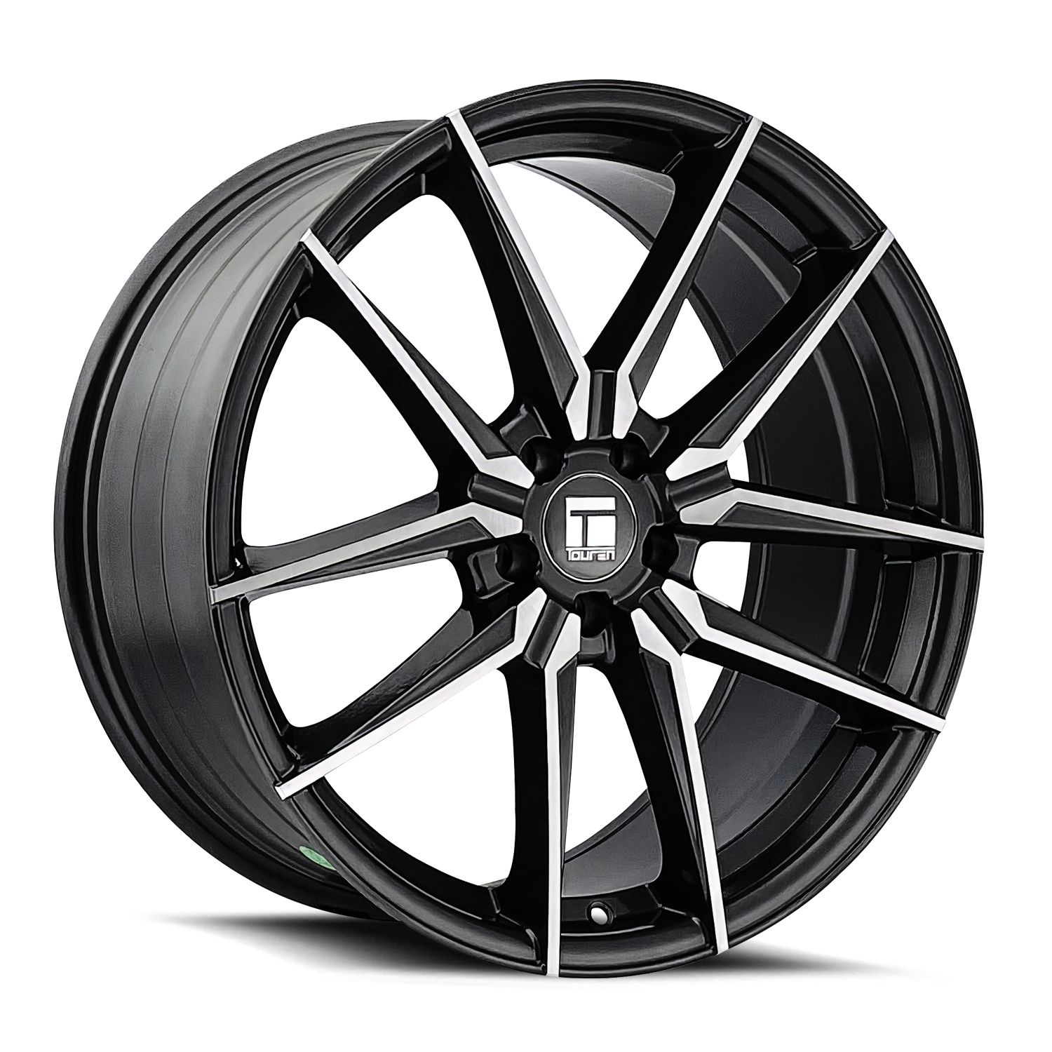 TOUREN TR94 18x8 35 5x108 BRUSHED W/ DARK GRAPHITE WINDOW