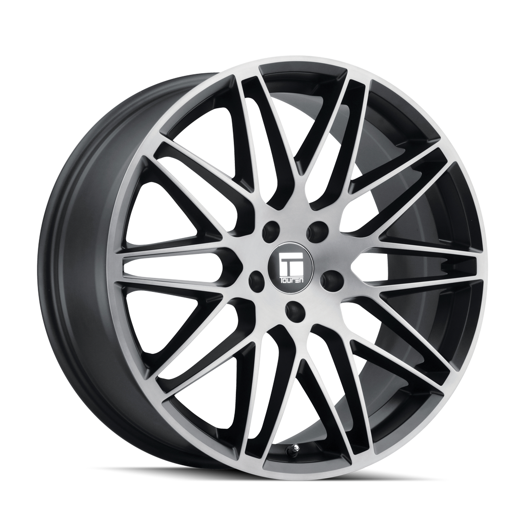 TOUREN TR75 3275 18X8 40MM 5x100 56.1MM BRUSHED MATTE BLACK W/DARK TINT