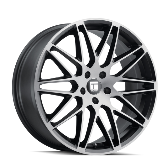 TOUREN TR75 3275 19X9.5 38MM 5-114.3 72.6MM BRUSHED MATTE BLACK W/DARK TINT