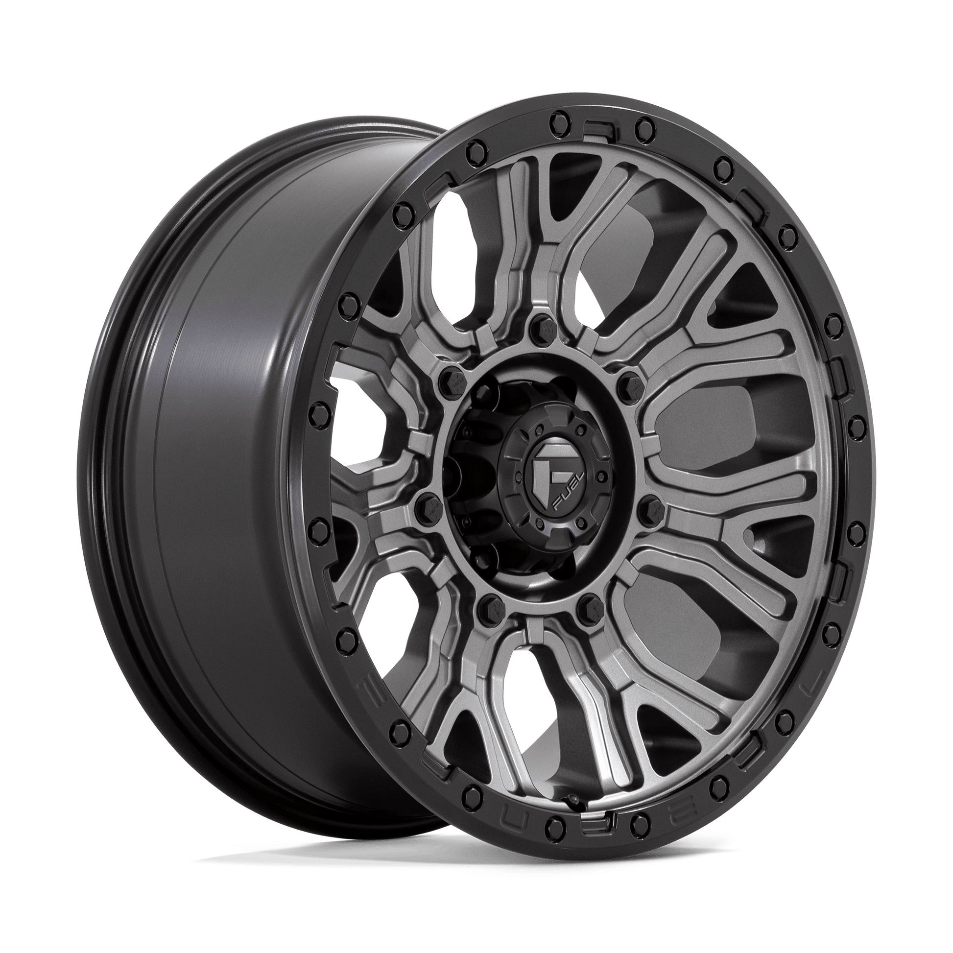 FUEL D825 TRACTION 20X9 6X5.5 M-GNMTL BLK-RG 1MM
