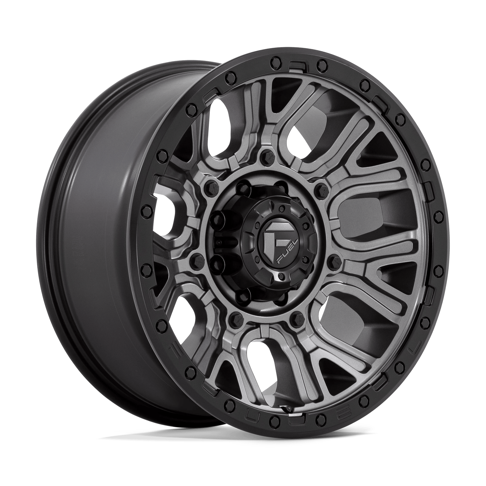 FUEL D825 TRACTION 20X9 8X6.5 M-GNMTL BLK-RG 1MM
