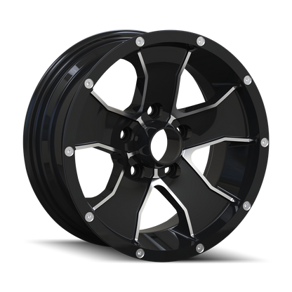 TRAILER 14 14 15X6 0 5x114.3 BLACK/MACHINED FACE