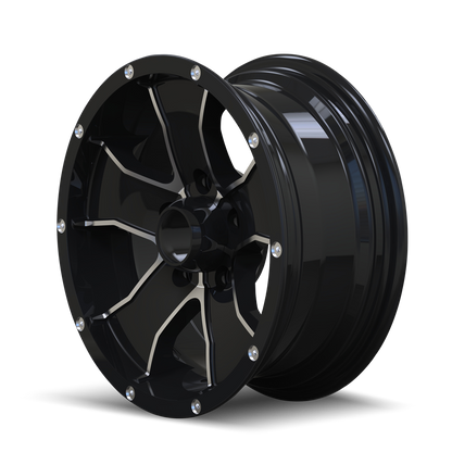 TRAILER 14 14 15X6 0 5x114.3 BLACK/MACHINED FACE