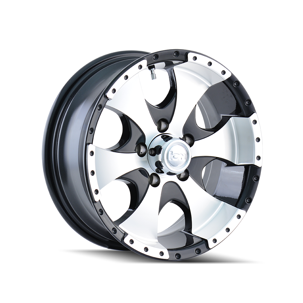 ION 136 136 15X6 0 5x114.3 BLACK/MACHINED