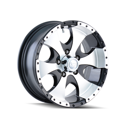 ION 136 136 15X6 0 5x114.3 BLACK/MACHINED