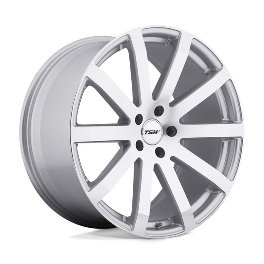 TSW BROOKLANDS 18X9.5 35 5X120/5X4.72 SILVER W/ MIRROR-CUT FACE