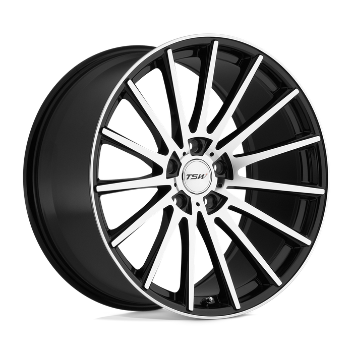 TSW CHICANE 17X8 35 5X120/5X4.72 GLOSS BLACK W/ MIRROR FACE