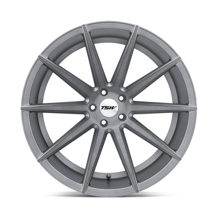TSW CLYPSE 19X8.5 20 5X120/5X4.72 TITANIUM W/ MATTE BRUSHED FACE