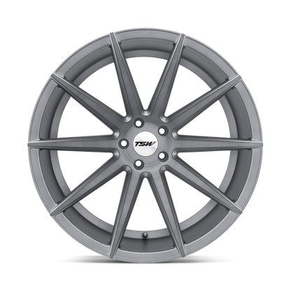 TSW CLYPSE 20X8.5 40 5X114.3/5X4.5 TITANIUM W/ MATTE BRUSHED FACE