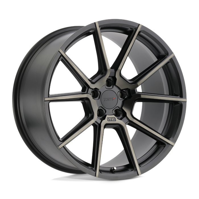 TSW CHRONO 19X10 25 5X120/5X4.72 MATTE BLACK W/ MACHINE FACE & DARK TINT