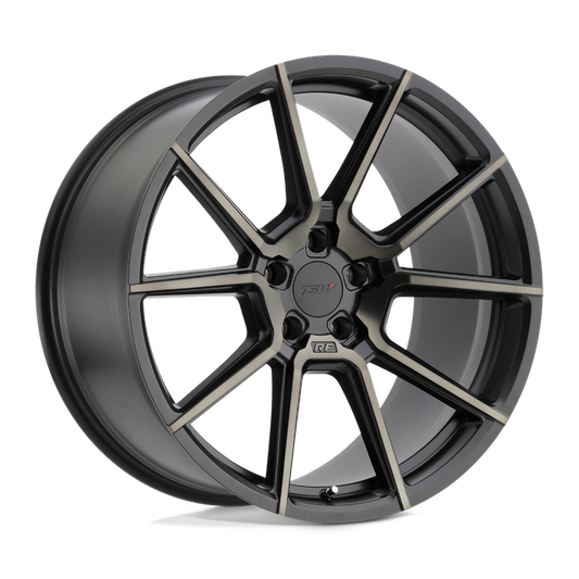 TSW CHRONO 18X8.5 35 5X120/5X4.72 MATTE BLACK W/ MACHINE FACE & DARK TINT