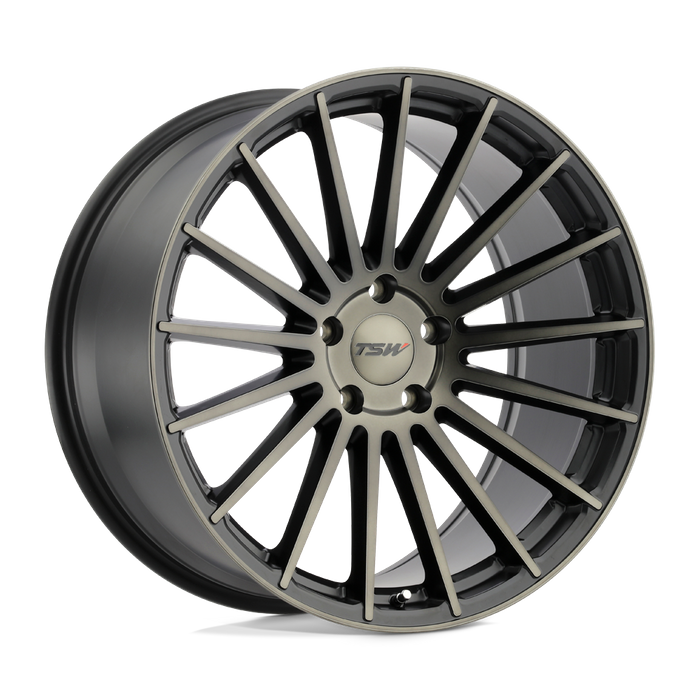 TSW LUCO 18X9.5 40 5X120/5X4.72 MATTE BLACK W/ MACHINE FACE & DARK TINT