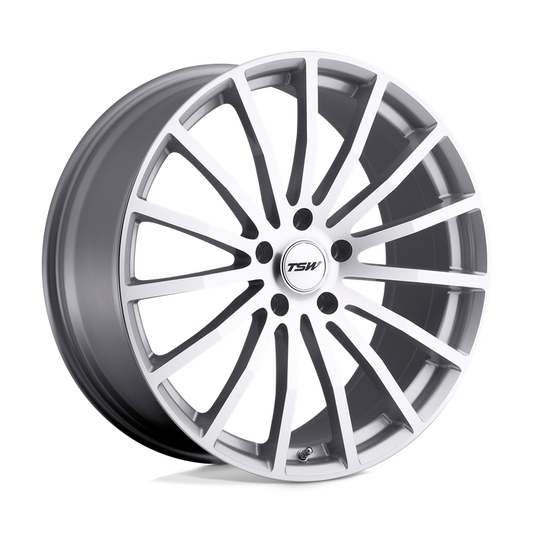 TSW MALLORY 18X8 40 5X114.3/5X4.5 SILVER W/ MIRROR CUT FACE