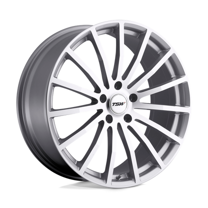 TSW MALLORY 19X8 20 5X120/5X4.72 SILVER W/ MIRROR CUT FACE