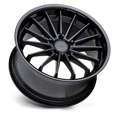 TSW MARINA 18X8.5 35 5X120/5X4.72 MATTE BLACK W/ GLOSS BLACK LIP