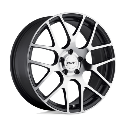 TSW NURBURGRING 18X10.5 65 5X120.65/5X4.75 GUNMETAL W/ MIRROR CUT FACE