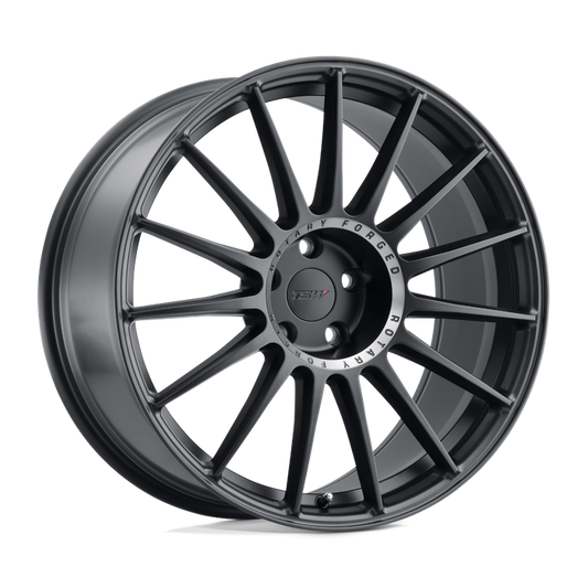 TSW PADDOCK 18X8.5 35 5X120/5X4.72 SEMI GLOSS BLACK W/ MACHINED TINTED RING