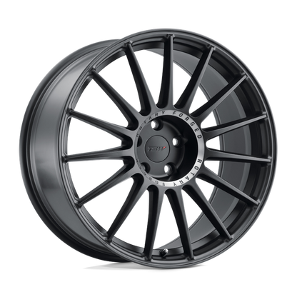 TSW PADDOCK 17X8 35 5X120/5X4.72 SEMI GLOSS BLACK W/ MACHINED TINTED RING