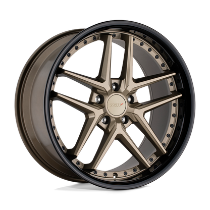 TSW PREMIO 18X8.5 30 5X120/5X4.72 MATTE BRONZE W/ GLOSS BLACK LIP