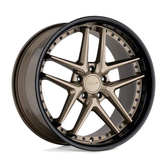 TSW PREMIO 18X8.5 30 5X120/5X4.72 MATTE BRONZE W/ GLOSS BLACK LIP