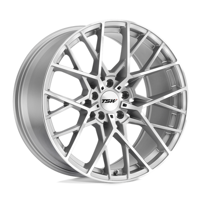 TSW SEBRING 18X8.5 35 5X100/5X100 SILVER W/ MIRROR CUT FACE