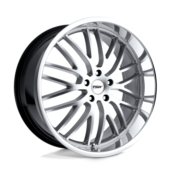 TSW SNETTERTON 17X8 40 5X114.3/5X4.5 HYPER SILVER W/ MIRROR CUT LIP