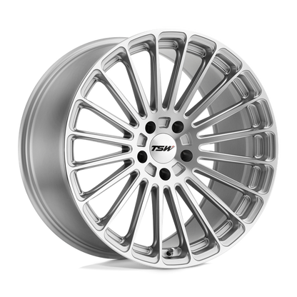 TSW TURBINA 19X10 25 5X120/5X4.72 TITANIUM SILVER W/ MIRROR CUT FACE