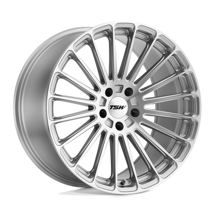 TSW TURBINA 17X8 40 5X108/5X4.25 TITANIUM SILVER W/ MIRROR CUT FACE