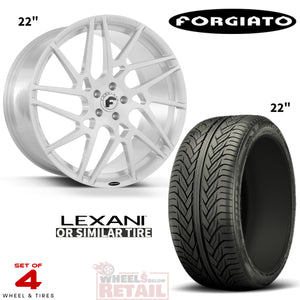 FORGIATO WHEEL & TIRE PACKAGE FOR DODGE CHARGER CHALLENGER-TWISTED MAGLIA 2 22" STAGGER